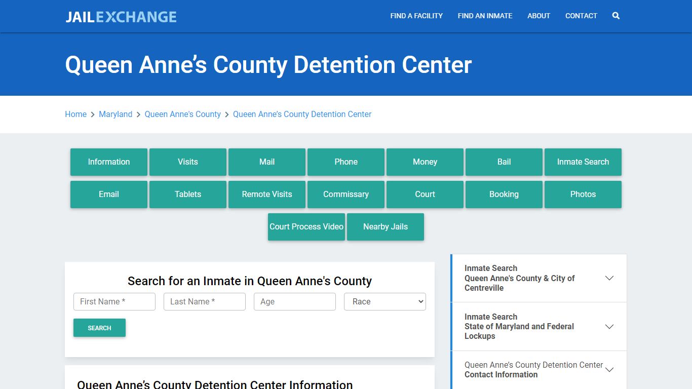 Queen Anne’s County Detention Center - Jail Exchange