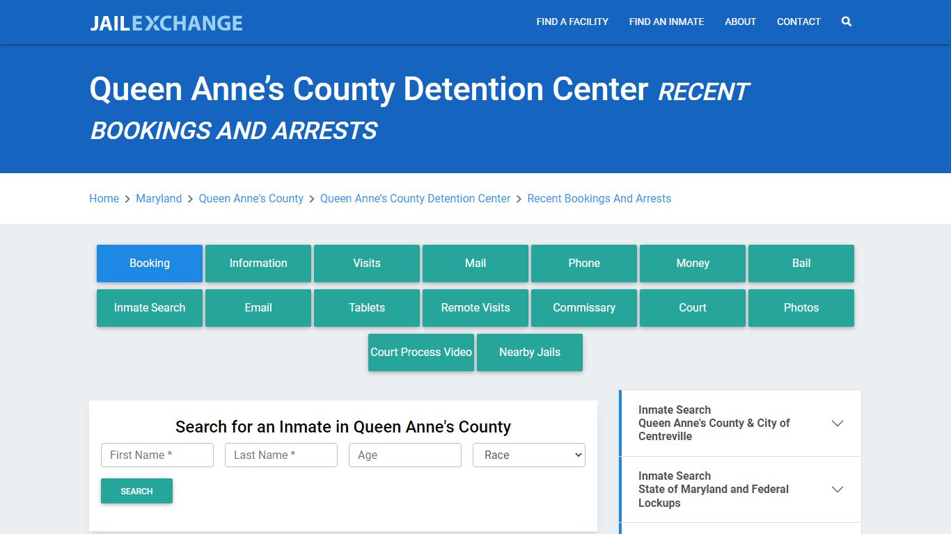 Queen Anne’s County Detention Center - Jail Exchange